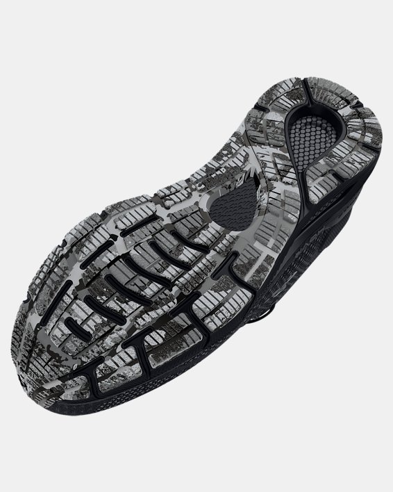 Men's UA HOVR™ Intake 6 Camo Running Shoes in Black image number 4